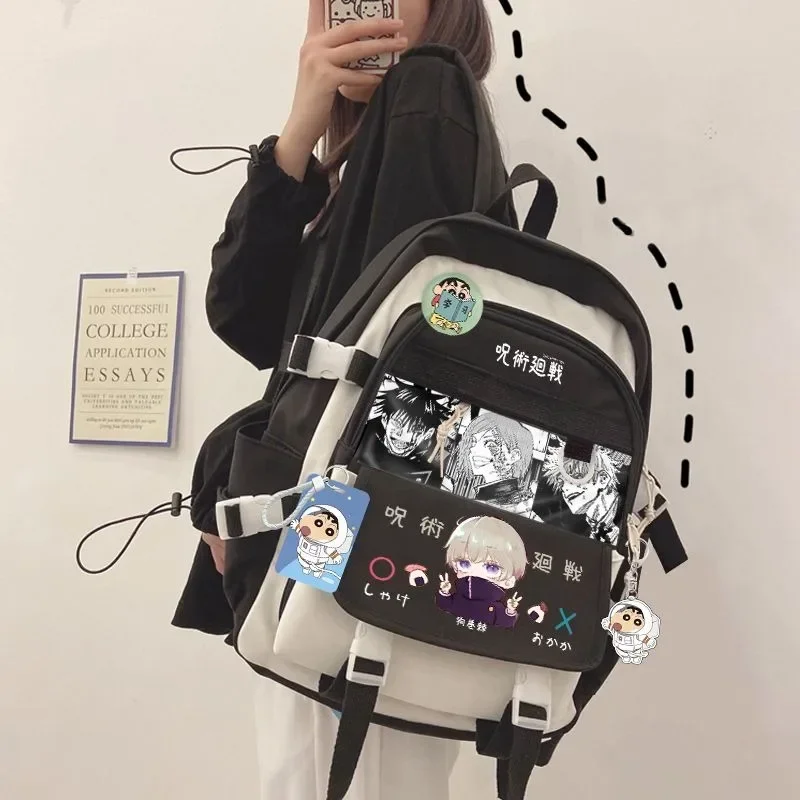 

Anime School Bag Spell Return Battle Large Capacity Male and Female Student Backpack Personality Fashion Backpack Holiday Gift