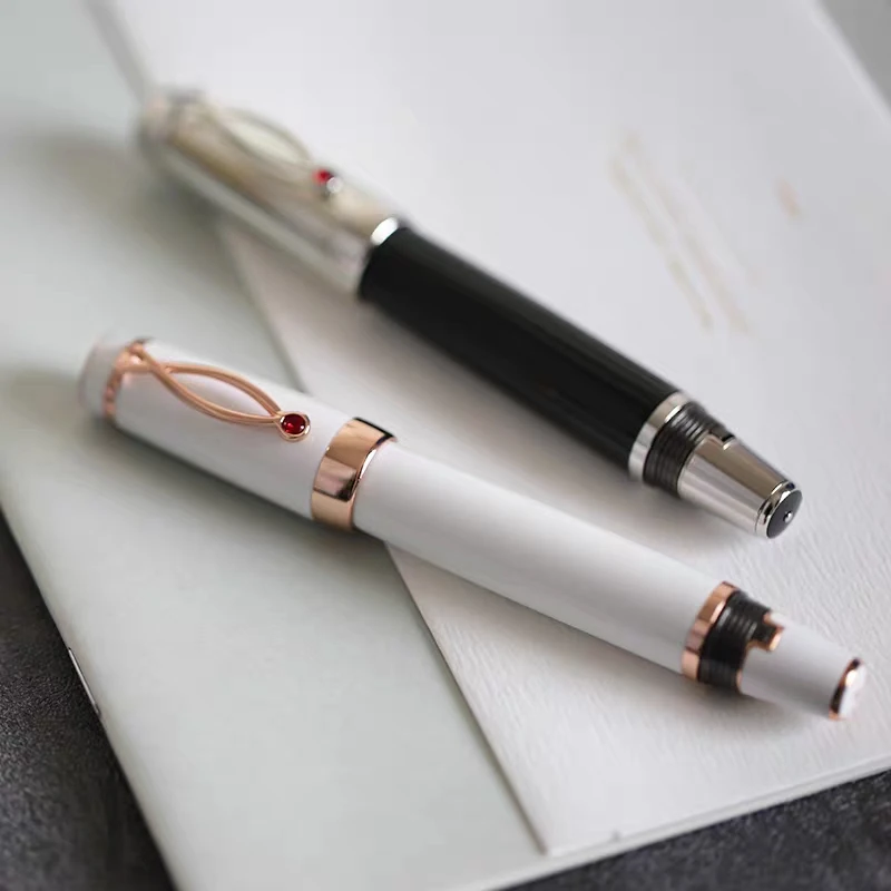 قلم حبر قصير فاخر قابل للسحب من MoonMan X1 مع مشبك جميل وأدوات مكتبية للأعمال وأقلام حبر للكتابة هدية #2