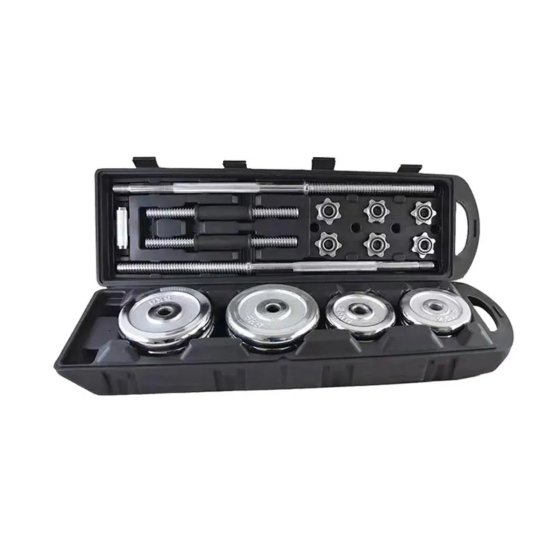 Juego de mancuernas y mancuernas de fitness para equipo de gimnasio deportivo con pesas ajustables de hierro fundido unisex de 50 kg