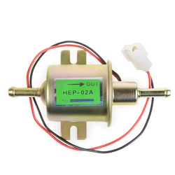 12V 24V Electric Fuel Pump Low Pressure Bolt Fixing Wire Diesel Petrol For Car Carburetor Motorcycle ATV HEP-02A