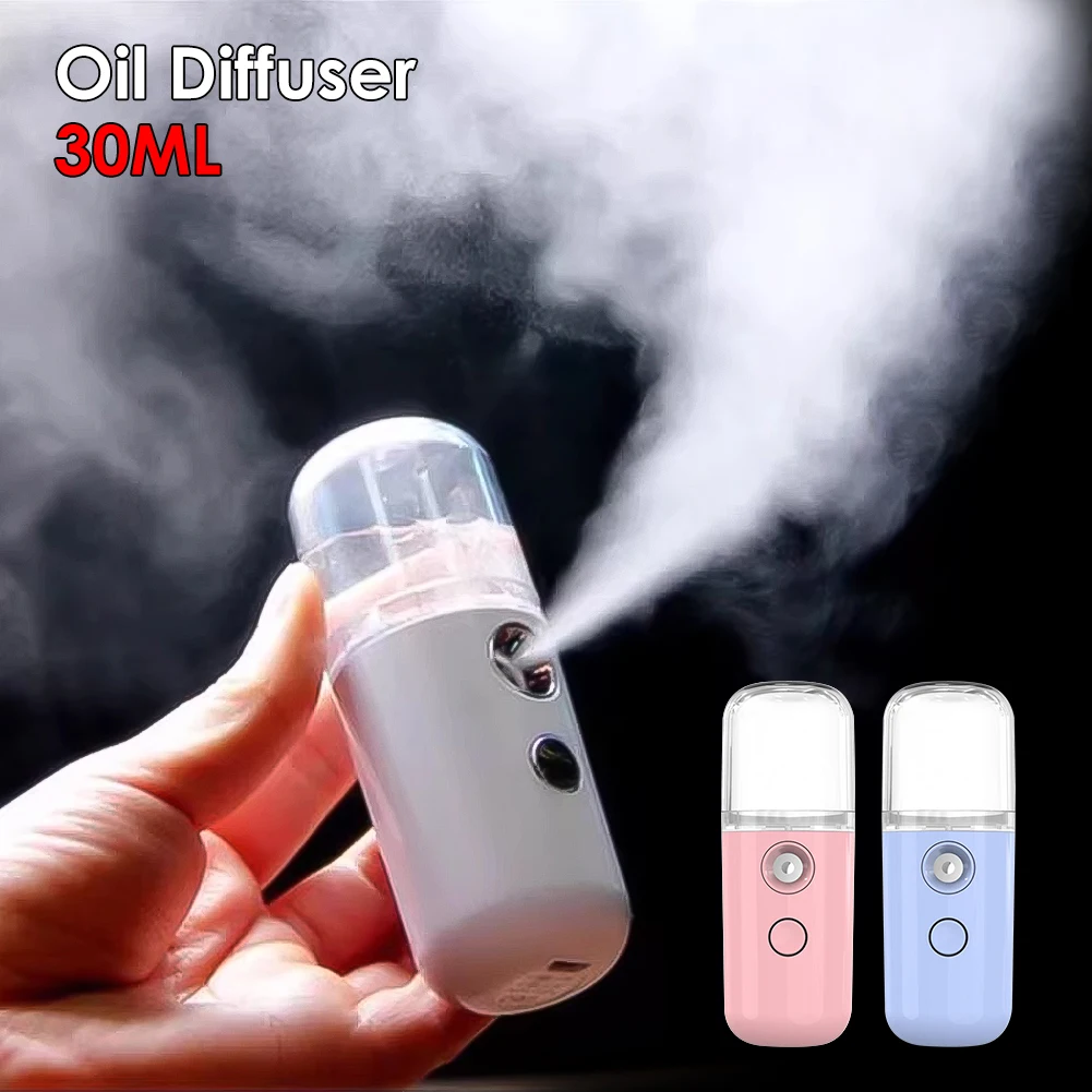 30ML Car Air Humidifier Mini Nano Facial Sprayer USB Nebulizer Purifier Aromatherapy Oil Diffuser Face Water Replenishment