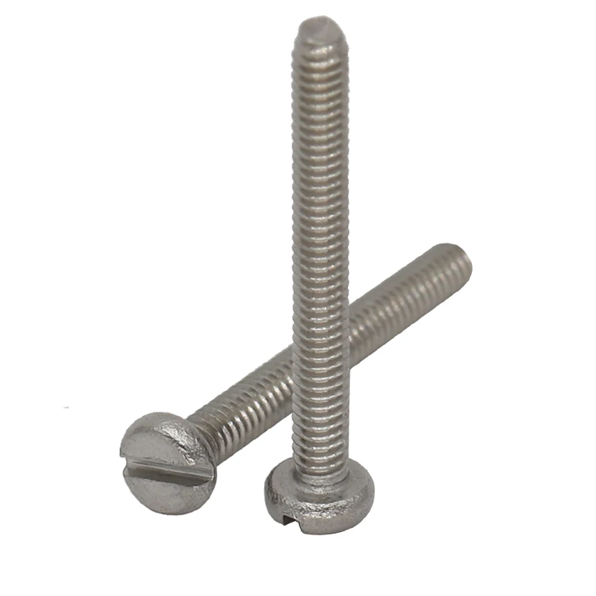 M1.6 M2 M2.5 M1.6/2/2.5*3/4/5/6/8/10/12/14/16/18/20/22/25 304 Stainless Steel GB65 Bolt Slotted Minus Round Cheese Head Screw