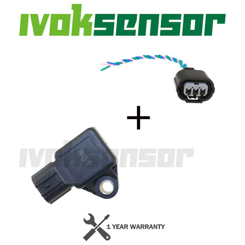 4 BAR (4BAR) Manifold Air Turbo Pressure MAP Sensor Assy For Refitted Modified HONDA ACURA CIVIC ACCORD 2001-2006 37830-PGK-A01
