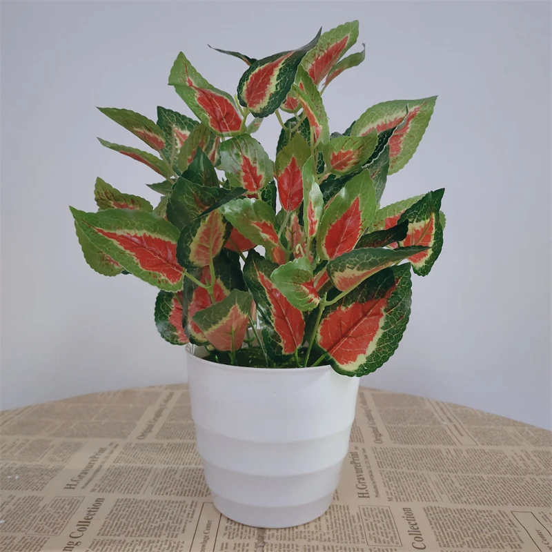 人工緑の植物アイビーペルシアンリーフホテルレストラン装飾ディスプレイホーム造花フェイクフラワー鉢植え景観