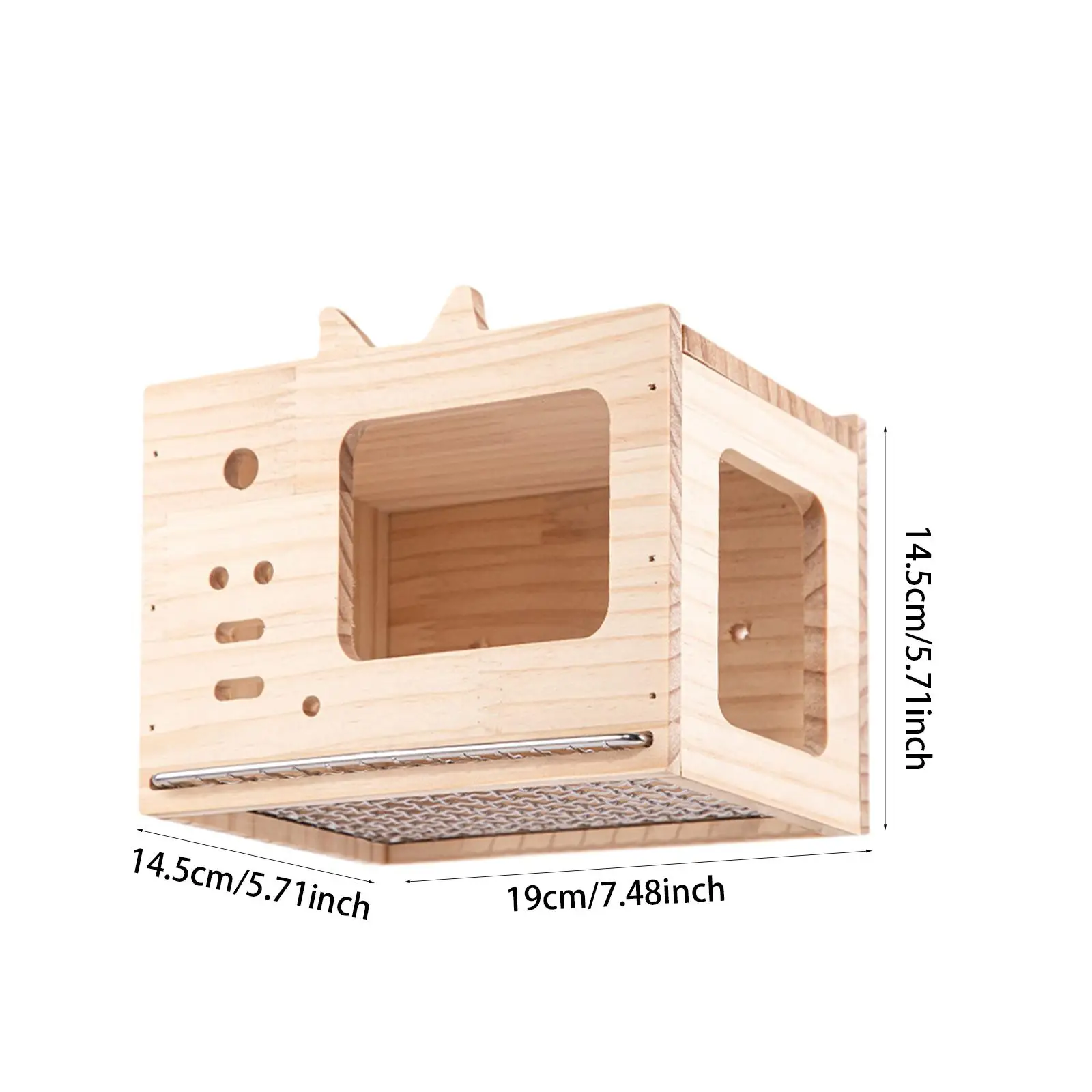 Small Animal Hideout Bird Nest Sturdy Pull-out Net Bottom Pet Supplies Double