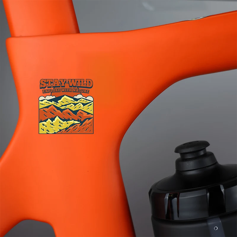 

2 шт. наклейки для горного велосипеда, деревья, птицы - водонепроницаемые наклейки на раму, подходящие для любителей езды на велосипеде на открытом воздухе