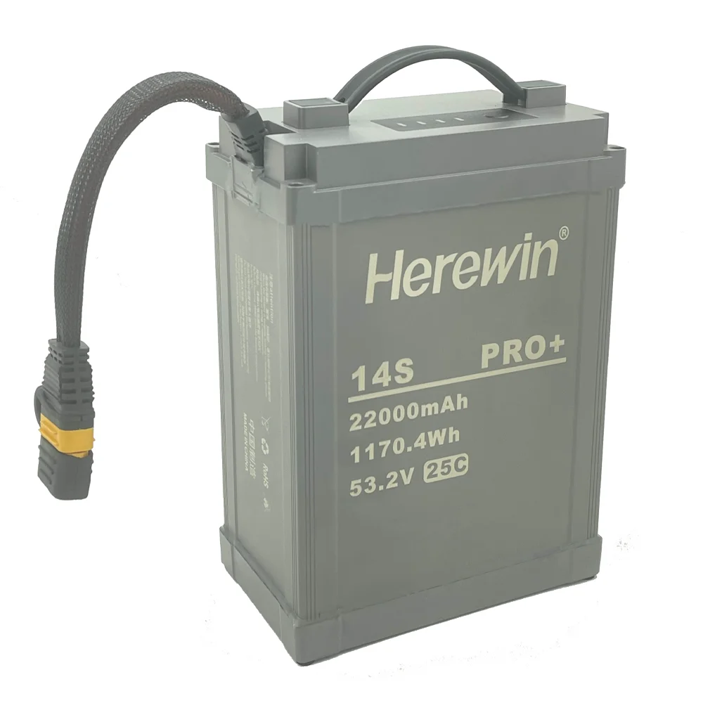 Original Herewin 53.28V 14S PRO+  22000mAh 25C Rechargeable Battery for Agriculture