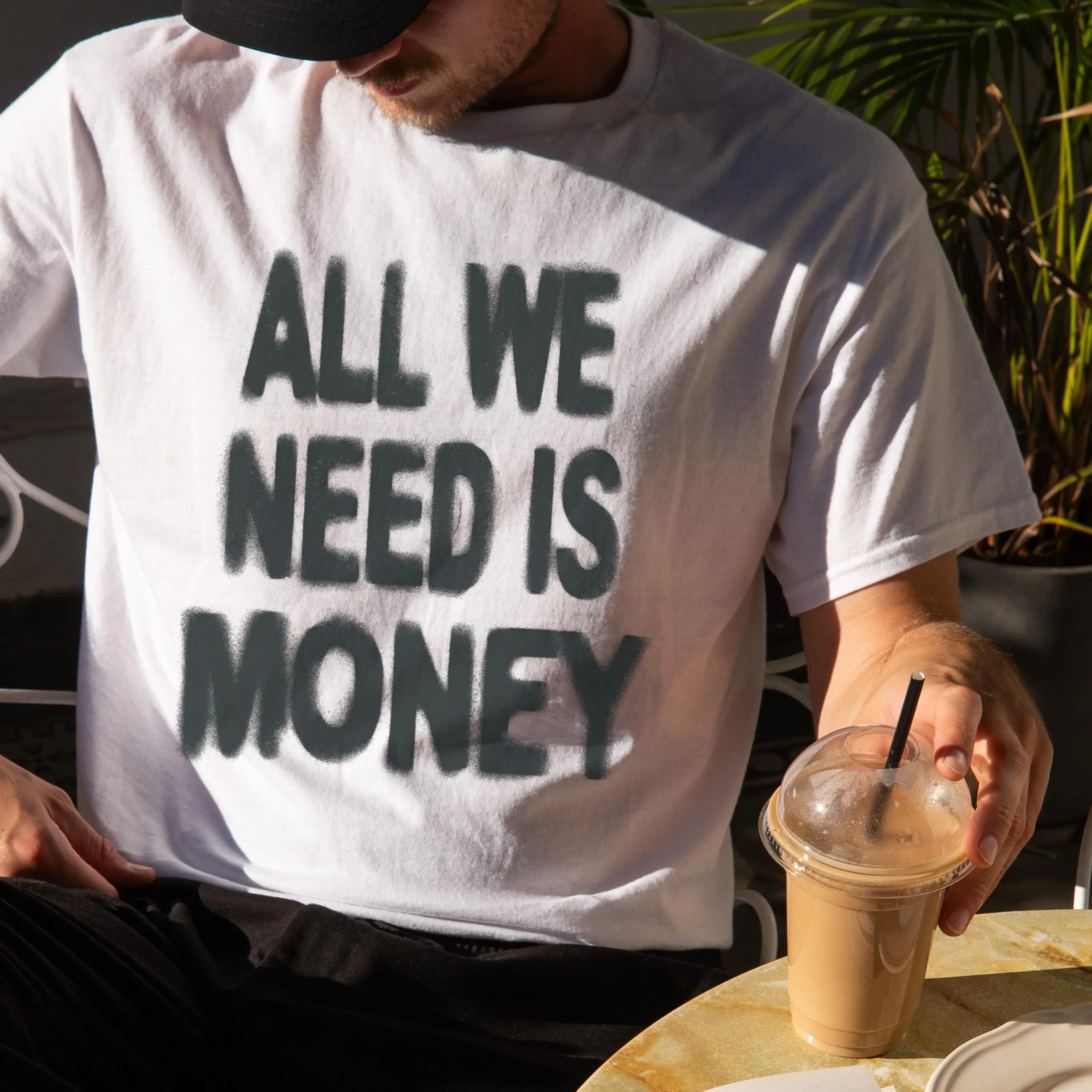 All We Need Is Money Shirt, Y2K Streetwear Vintage Tee High Quality Round Neck Print