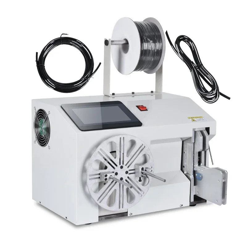 

LY Semi-automatic Cable Winding and Binding Machine 5-30 18-45 40-80MM Touch Screen Cable Wire Coil Winder with PLC Controller