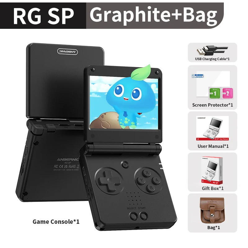 Anbernic RGSP Flip Retro Handheld Game Console Linux 64-bit 3300mAh Portable Gaming Player Supports Wifi RixelHK Streaming RG SP image 3
