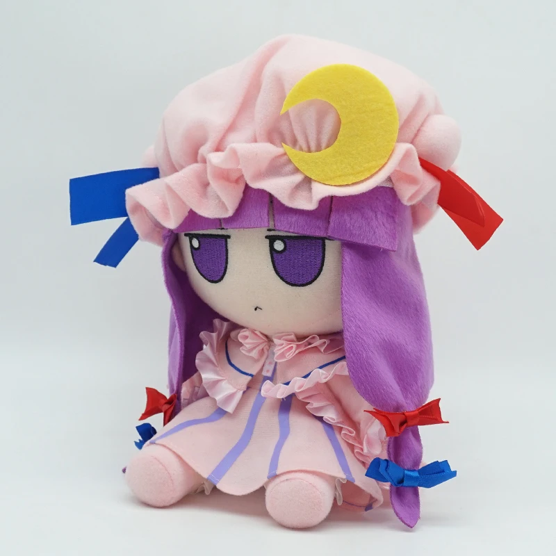 20cm อะนิเมะ Patchouli know Fumo COSPLAY ตุ๊กตาน่ารักยัดไส้หมอนนั่งเด็กผู้หญิงคริสต์มาสของขวัญประกอบฉาก