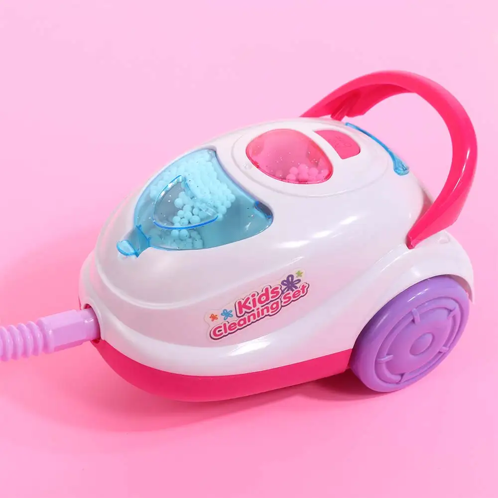 Working Function Vacuum Cleaner with Sound Light Dust Catcher Electric Vacuum Early Educational Simulation Pretend Play