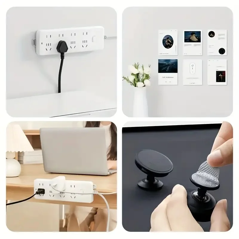 48pcs Nano Double-Sided Tape, Heavy Duty Mounting, High Viscosity Invisible Wall Adhesive