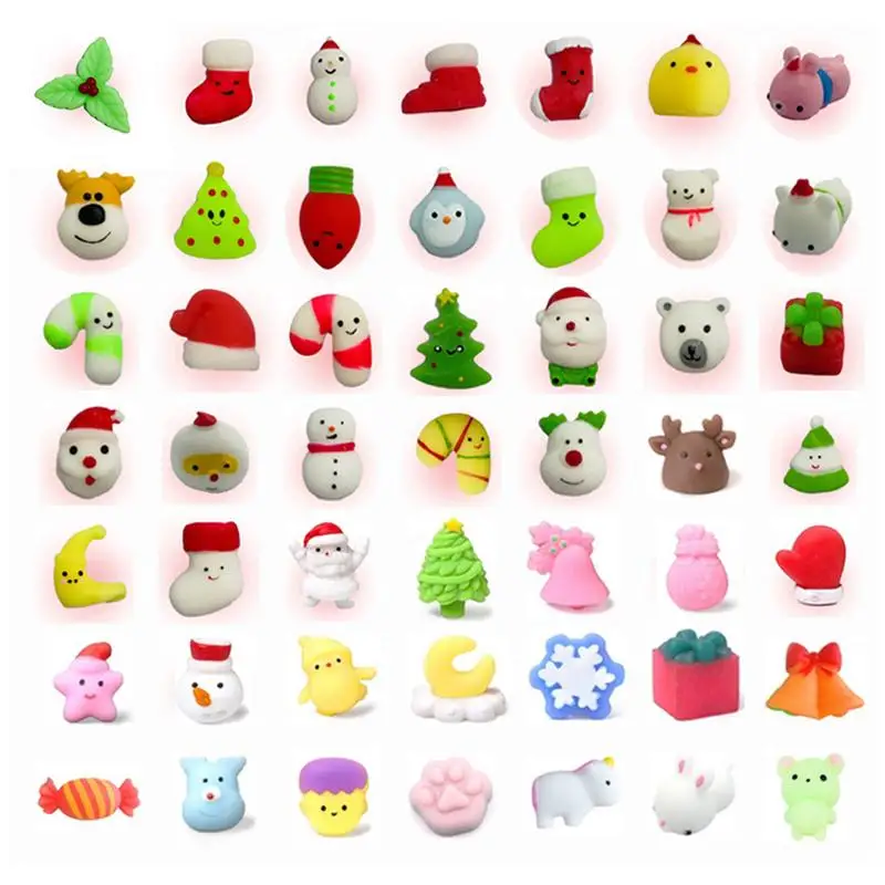 

Christmas Advent Calendar Cute Small Sensory Toy Playset 24 PCS Sensory Toys Home Party Decoration Christmas Small Sensor Ball