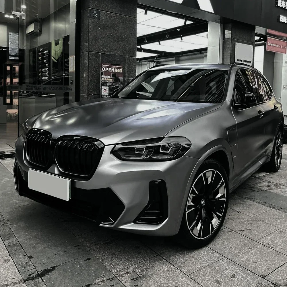 

Автомобильная пленка, матовая металлическая угольная серая виниловая пленка для изменения цвета, ПЭТ, без пузырьков, наклейка, упаковка автомобильных аксессуаров, авто наклейки
