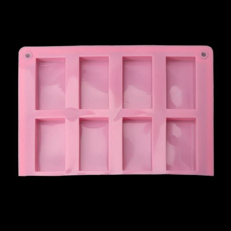 

8 Cavities Rectangle Decoration Silicone Mold Epoxy Jewelry Mold Resin Casting Pendant Mold Suitable for Diy Crafts