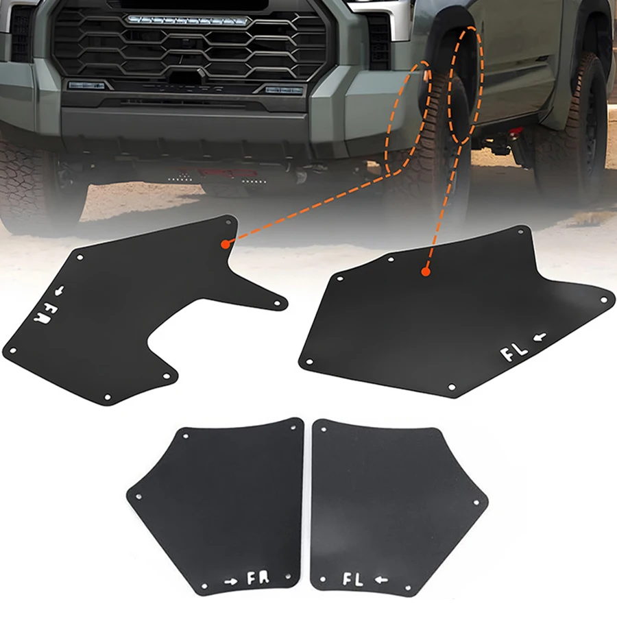 

Wooeight 4 шт. передние брызговики-накладки (защита от брызг и грязи) для Toyota Tundra Sequoia 2008-2021