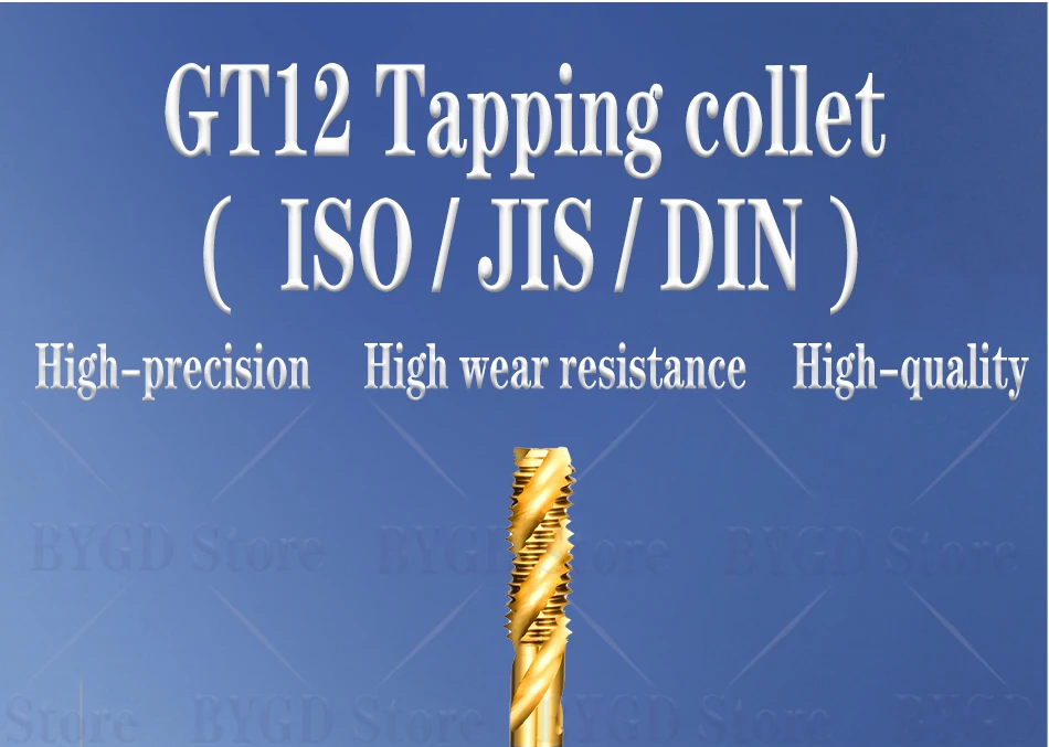 GT12 Gewindebohrfutter-Spannzange passend zu MT2 MT3 MT4 SK40 HSK63 BT30 BT40 BT50 NT30 NT40 Gewindebohrwerkzeughalterung Spannzange – Detail 5