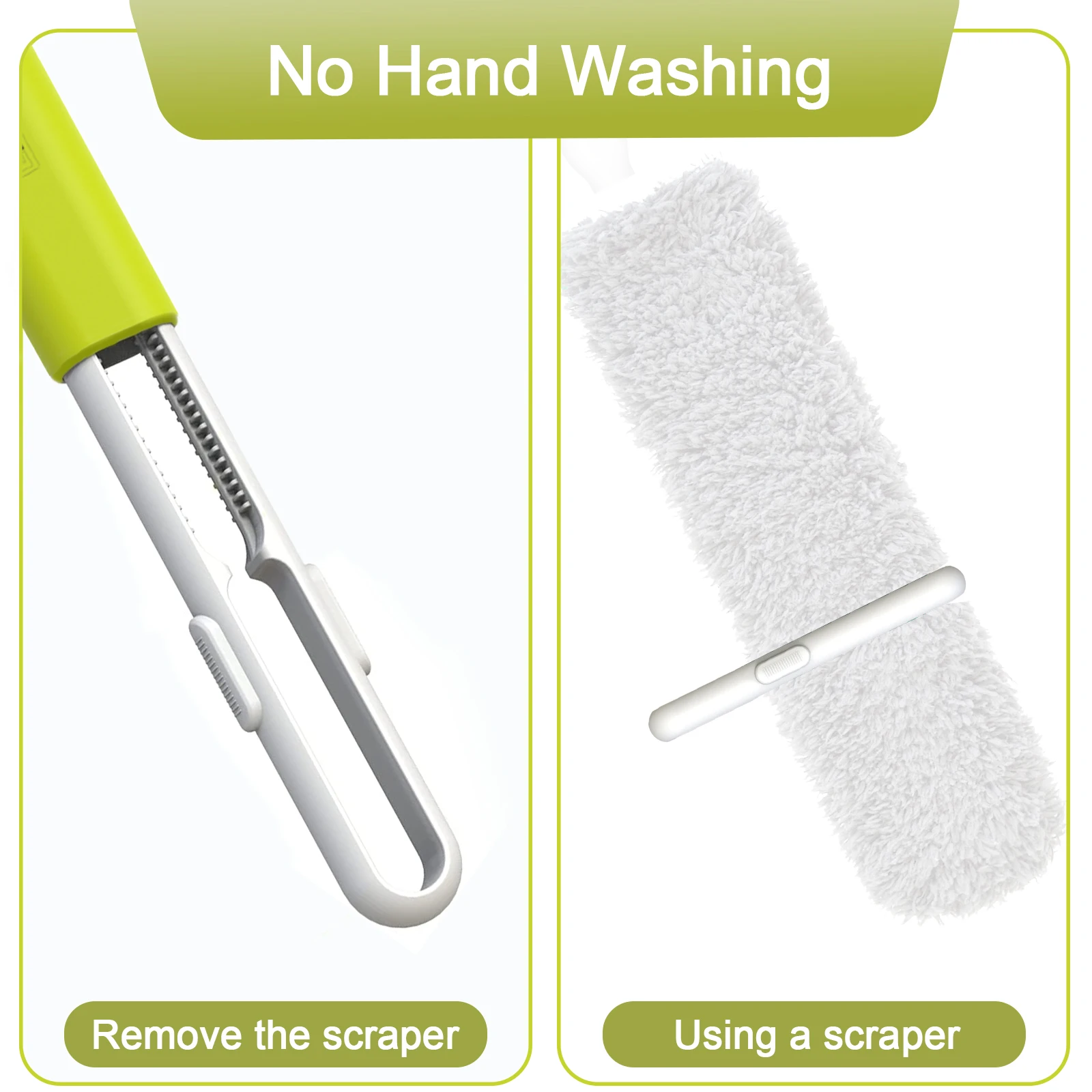 Household Cleaning Tools Removal Microfiber Duster Brush for Home Air-condition Feather Car Furnitur Cleaning Handle Duster  EHO