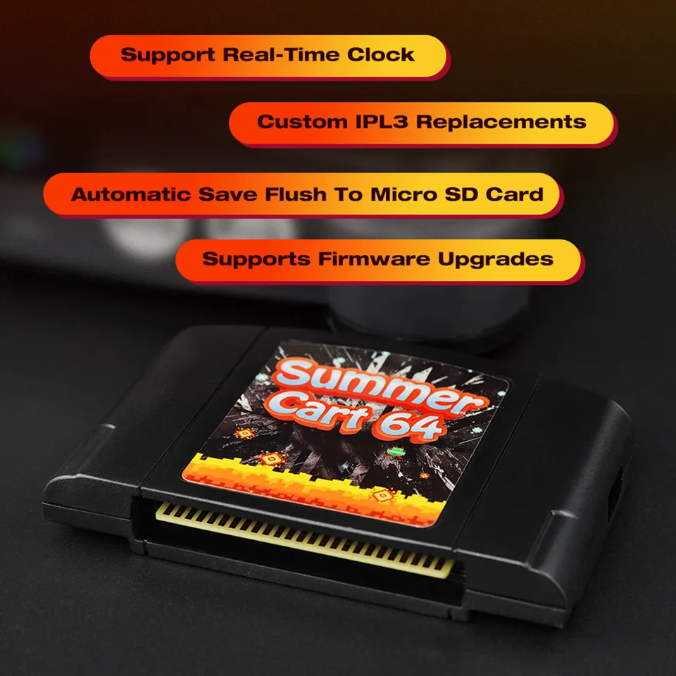SummerCart64 Game Card For Nintendo 64 Game Cartridge For ED 64