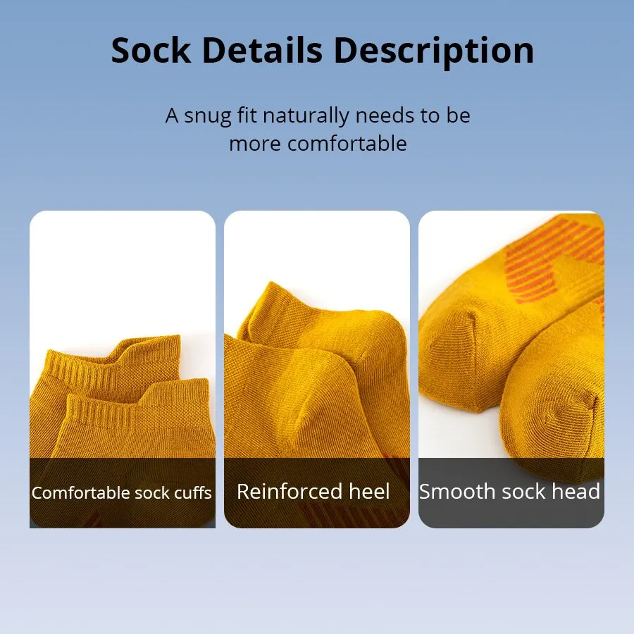 5 Pairs Man Polyester Short Socks Fashion Breathable Mesh Comfortable Casual Pack Male Street Sports Ankle Sock