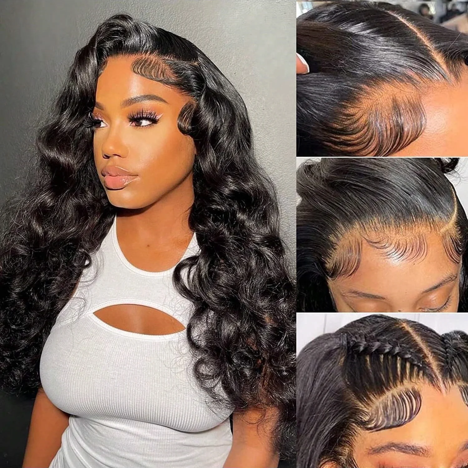 Body Wave Wigs 13x6 Transparent Lace Human Hair Wigs 13x4 Frontal Wig Human Hair Body 4x4 Lace Closure Wigs