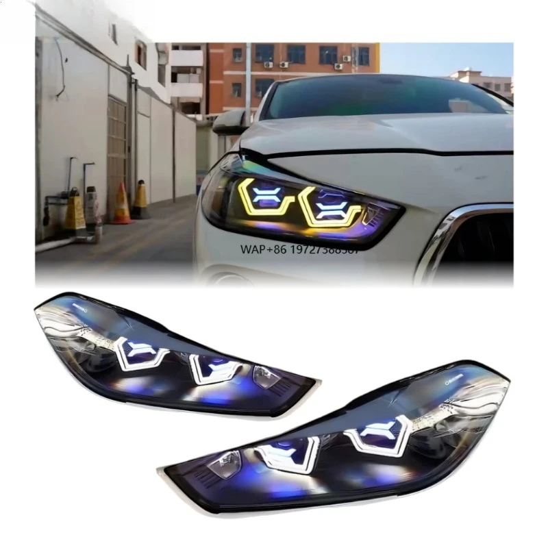 

F39 Headlights 2017-2021 OSS RGB Module X2 Modified Ikon Style Front Lights Upgrade Lens Style LED DRL