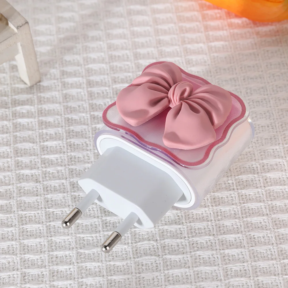 3D Love Charger Protector Cable Organizer for iPhone 15 14 13 12 Pro Max 20W 18W Type C Data Cable Management Cord Winder Kit