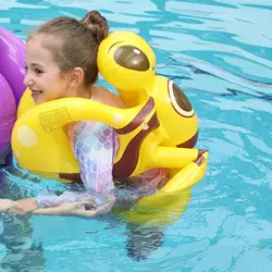 Kids Inflatable Swim Vest Swim Trainer Jacket Adjustable Float Swimsuit Boys Girls Protective for Kayaking Surfing Boating
