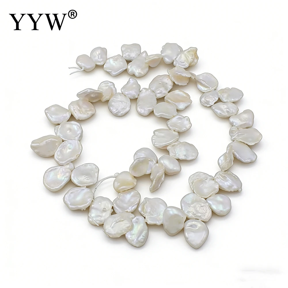 

Keshi Cultured Freshwater Pearl Beads Natural Top Drilled White Grade AAA 8-12mm 0.8mm Approx 15.3 Inch Jewelry DIY Accessories