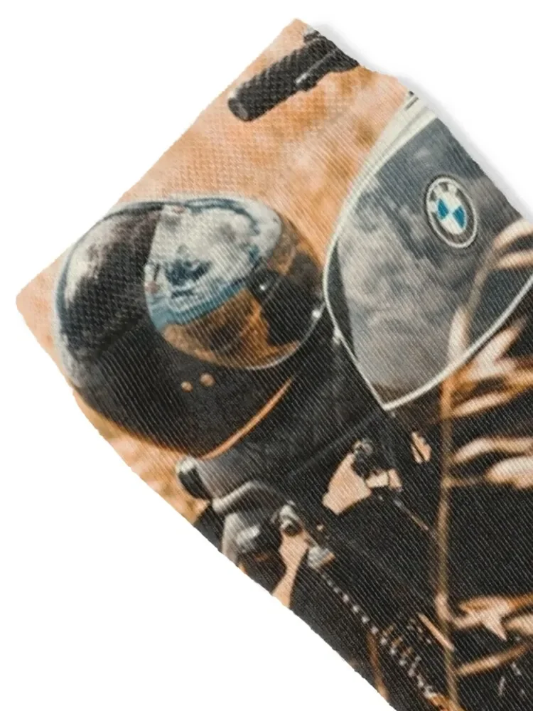 Old motorcycle photo, cafe racer, man cave gift, café racer Socks floor kids Men Socks Luxury Brand Women's