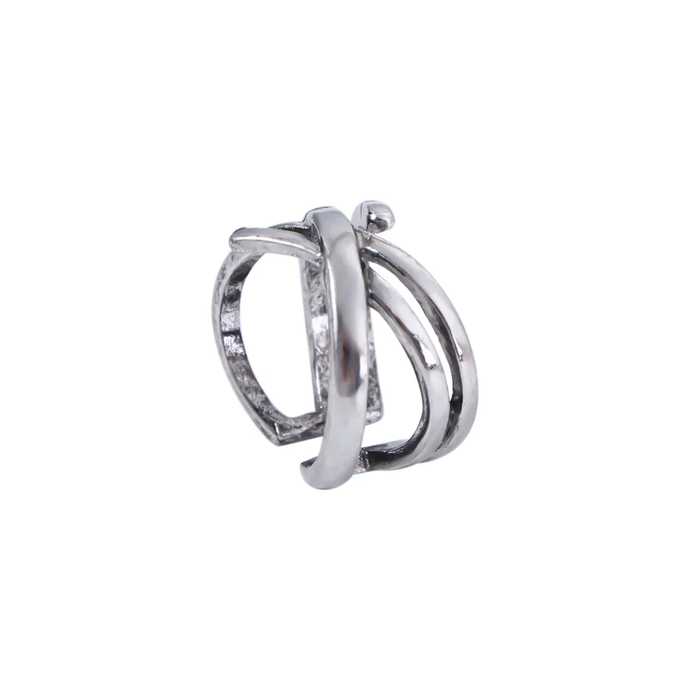 Simple Twist Roman Numeral Punk Style Letter Width Female Finger Ring Korean Style Ring Opening Adjustable Ring Couple Ring