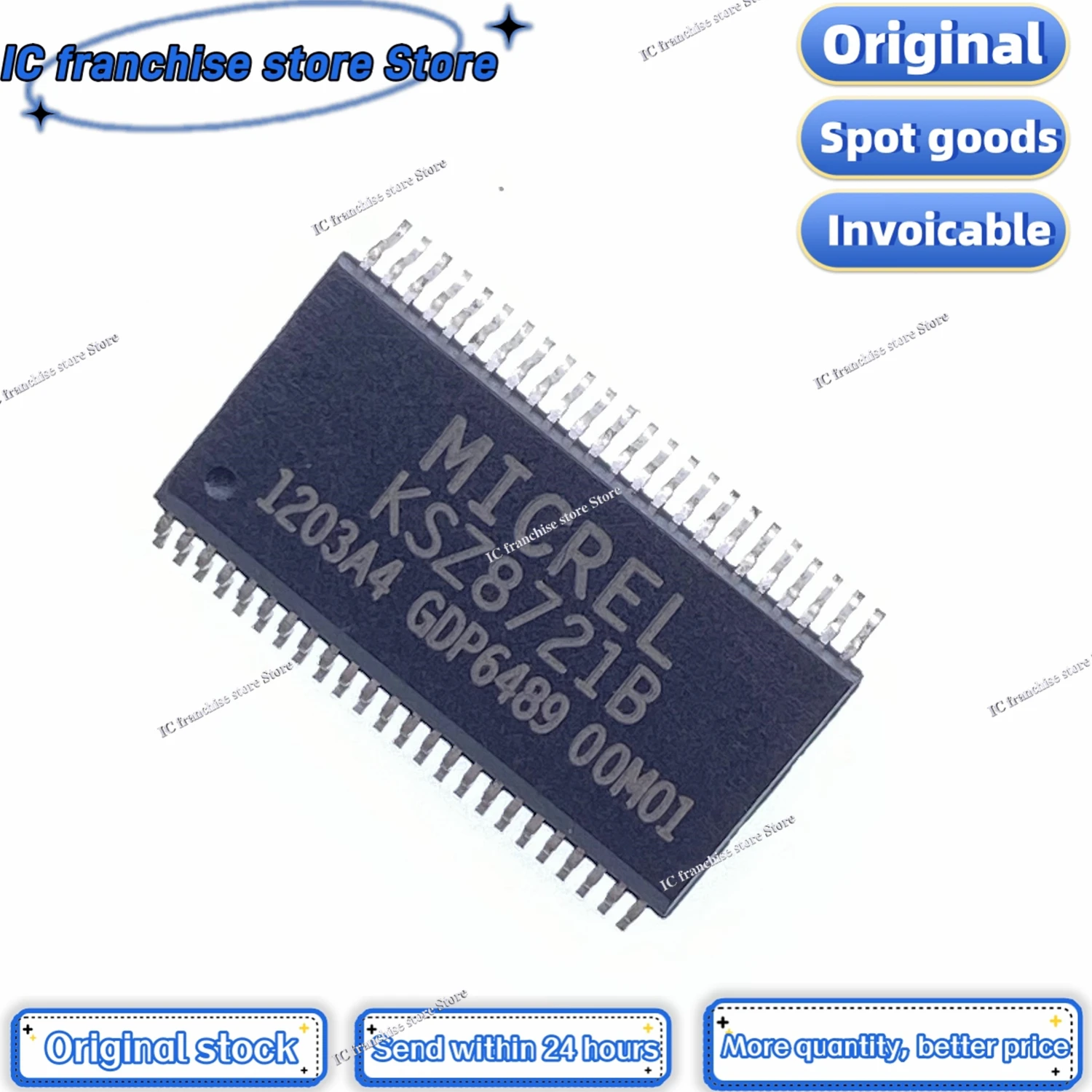 1PCS-10PCS//LOT KSZ8721B SSOP-48 Ethernet PHY driver chip 100% Original stock