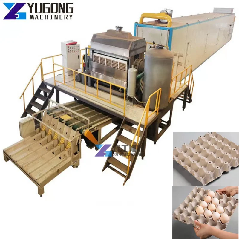 Fully Automatic Small Waste Paper Recycling Machine Egg Tray Machine Egg Dish Carton Production Line Equipment