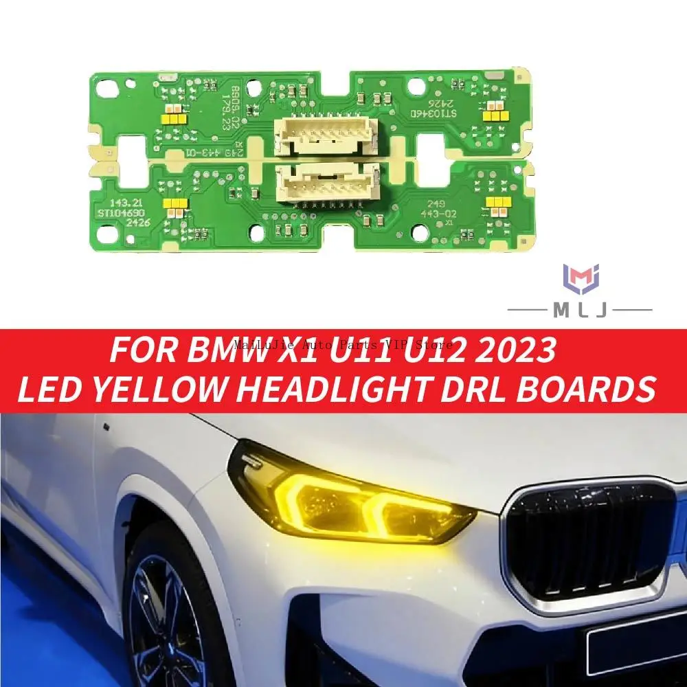 

63115A64445 63115A64446 For BMW X1 U11 U12 2023-2025 Yellow/White Angel Eyes DRL LED Boards LED Headlight Daytime Running Light