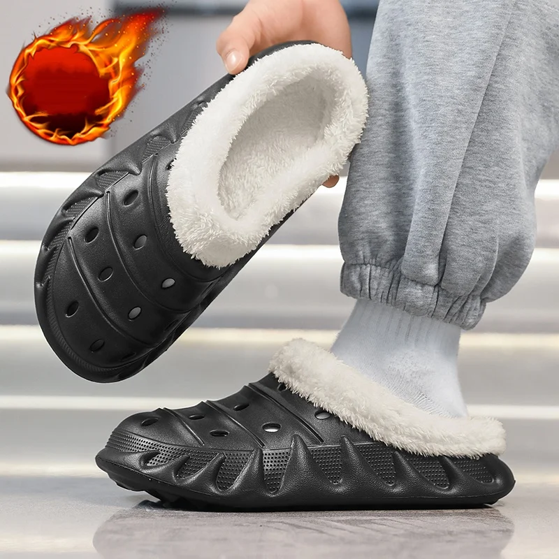 الخريف والشتاء داخلي المنزل عدم الانزلاق 2025 نمط جديد المنزل استخدام نعال من القطن مبطنة بالصوف لارتداء في الهواء الطلق #5