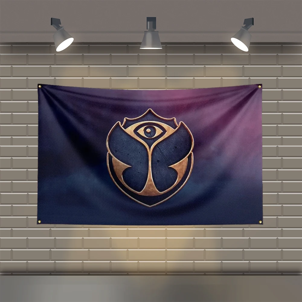 Tomorrowland-Bandera de Festival de música, banderas de música impresas de poliéster para decoración de garaje de habitación, 3x5 pies