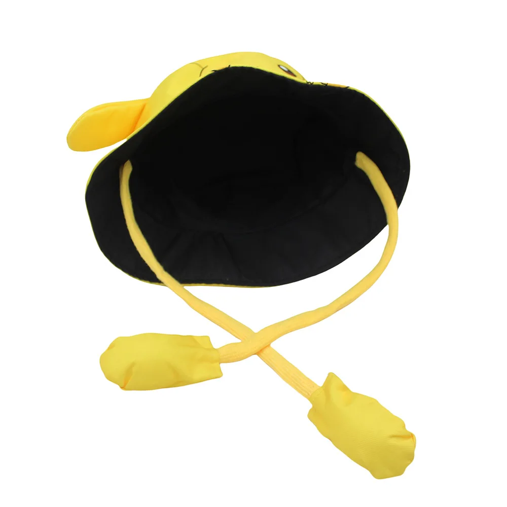 Pikachu pokémon anime figura impressão pescador chapéu bacia boné crianças menino menina orelhas pneumáticas brinquedo bonito decoração presentes de aniversário