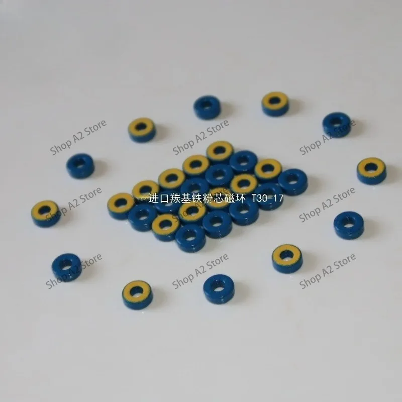 T30-17 Magnetic Core Imported High-frequency RF Iron Powder Core Blue Yellow Ring