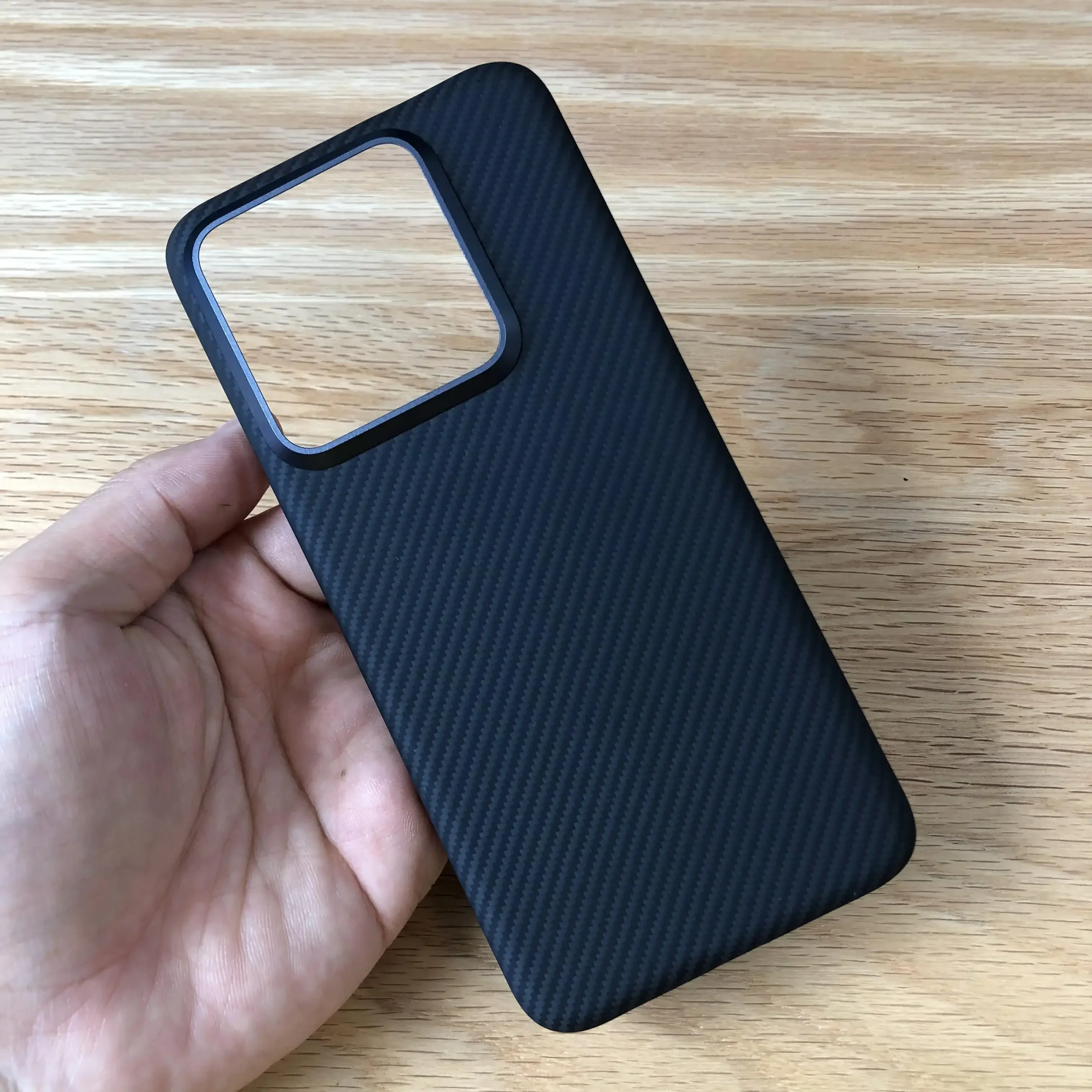 

HKSN balck case for Xiaomi 14 Mi 14 Kevlar Aramid Carbon Fiber Geometric lightweight Anti-Scratch Matte/Anti-Glare Non-Slip 09