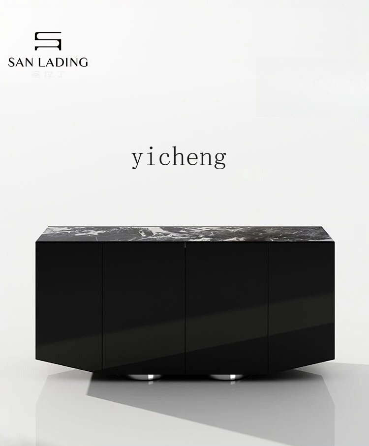 

TWR dining side cabinet marble large flat layer light luxury high-end shoe cabinet