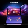 Retroid Pocket Flip2 휴대용 게임 콘솔 5.5'' AMOLED 화면 비디오 출력 MTK Snapdragon 프로세서 팬 냉각 고속 충전 2