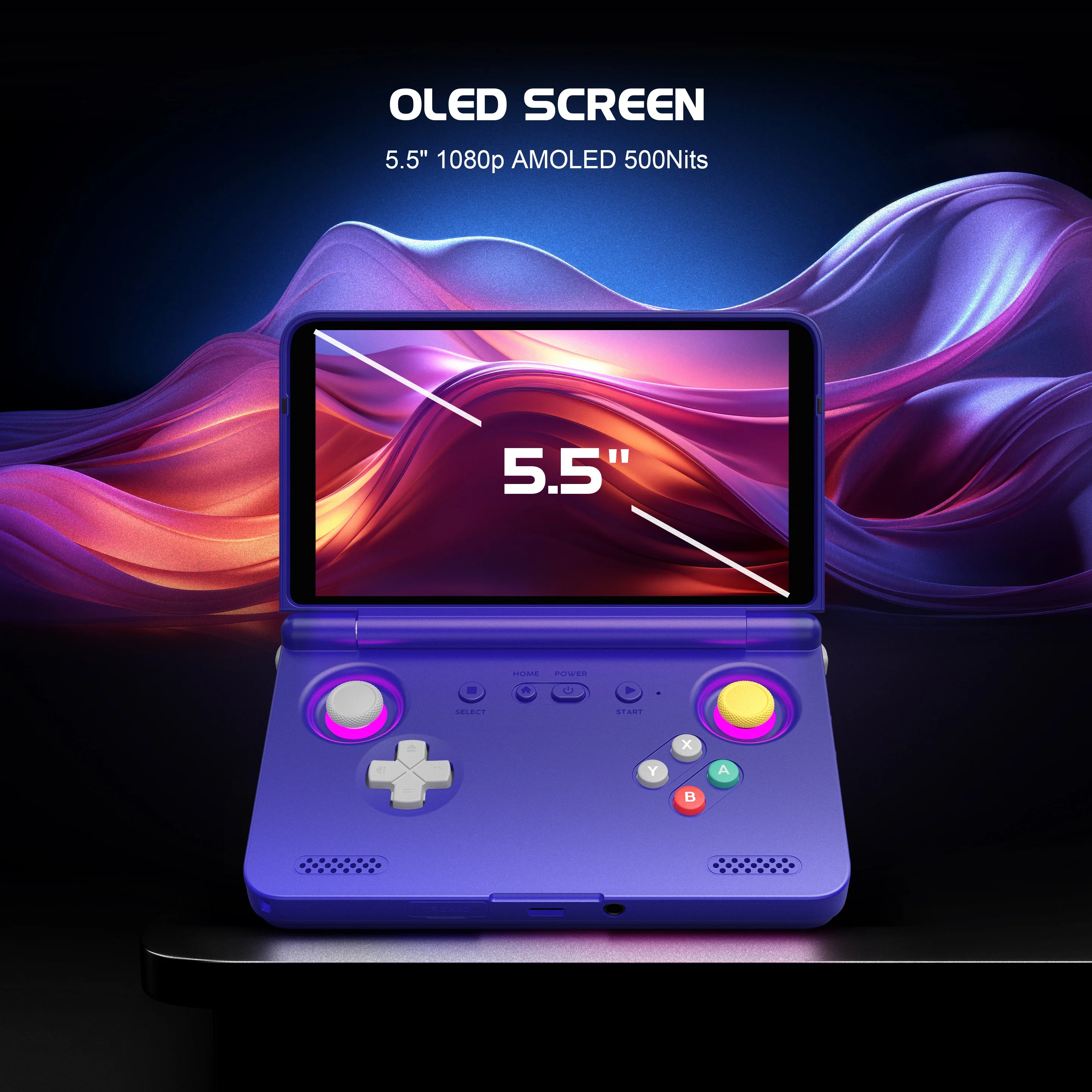 Retroid Pocket Flip2 Handheld Game Console 5.5'' AMOLED Screen DP Output Snapdragon MediaTek Processor Active Cooling Android OS