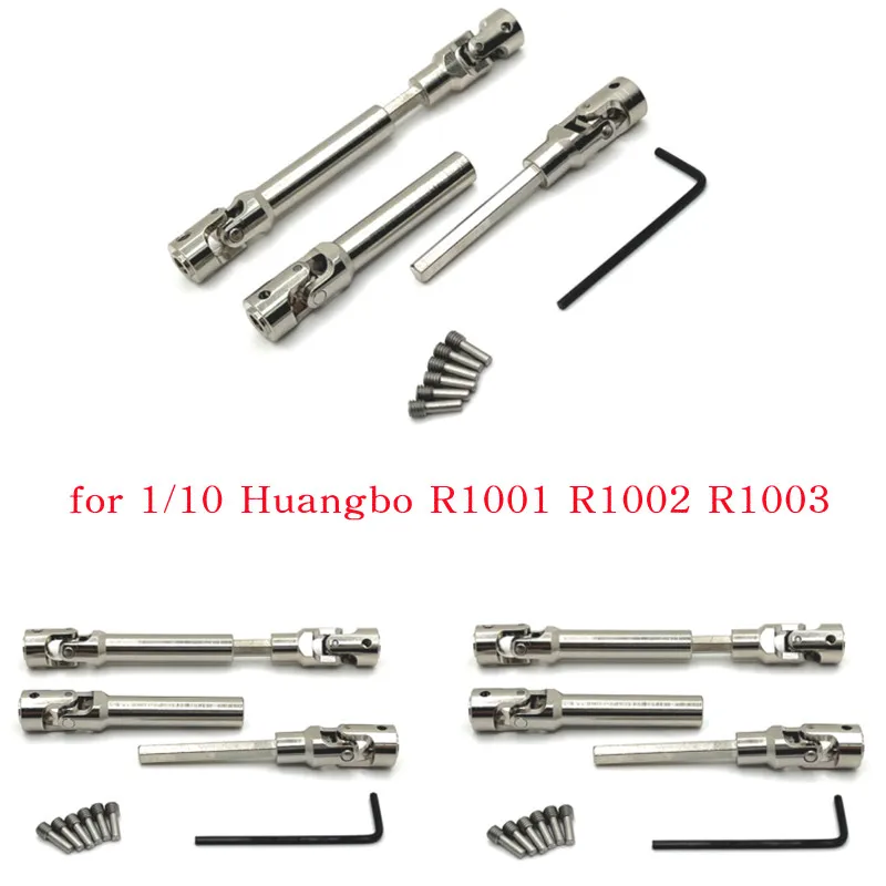 Metal Upgrade And Modification Of Front And Rear Driveshafts Suitable For Huangbo 1/10 R1001 R1002 R1003 RC Car