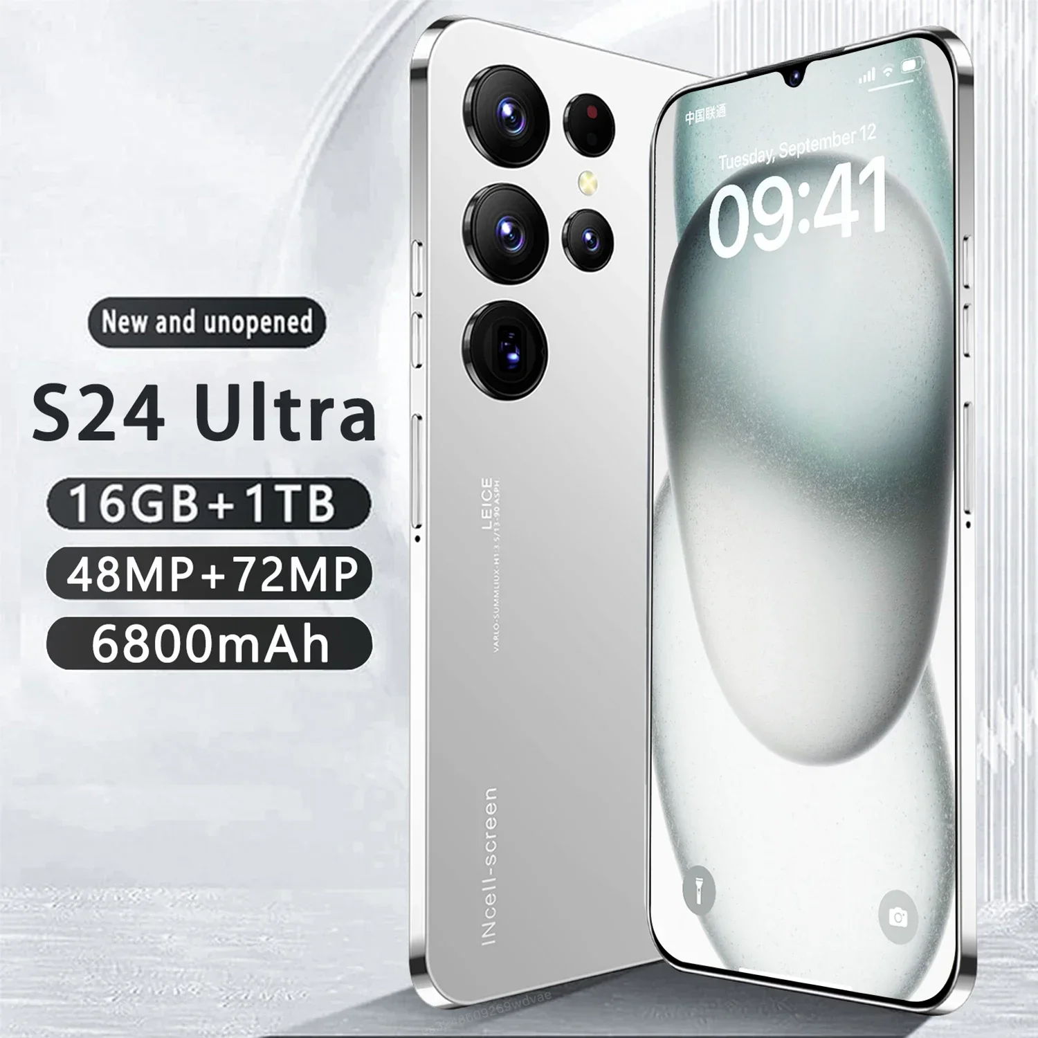 Hot New S24 Ultra Smartphone 7.3 inch Full Screen 4G/5G Cell Phone 1TB 7800mAh Mobile Phones Global Version Celulares