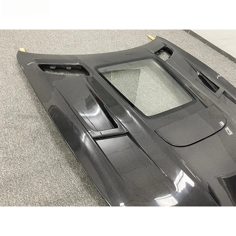 

Car Style Carbon Fiber Car Bonnet Hood With Glass GT GTC GTS 2015-2018