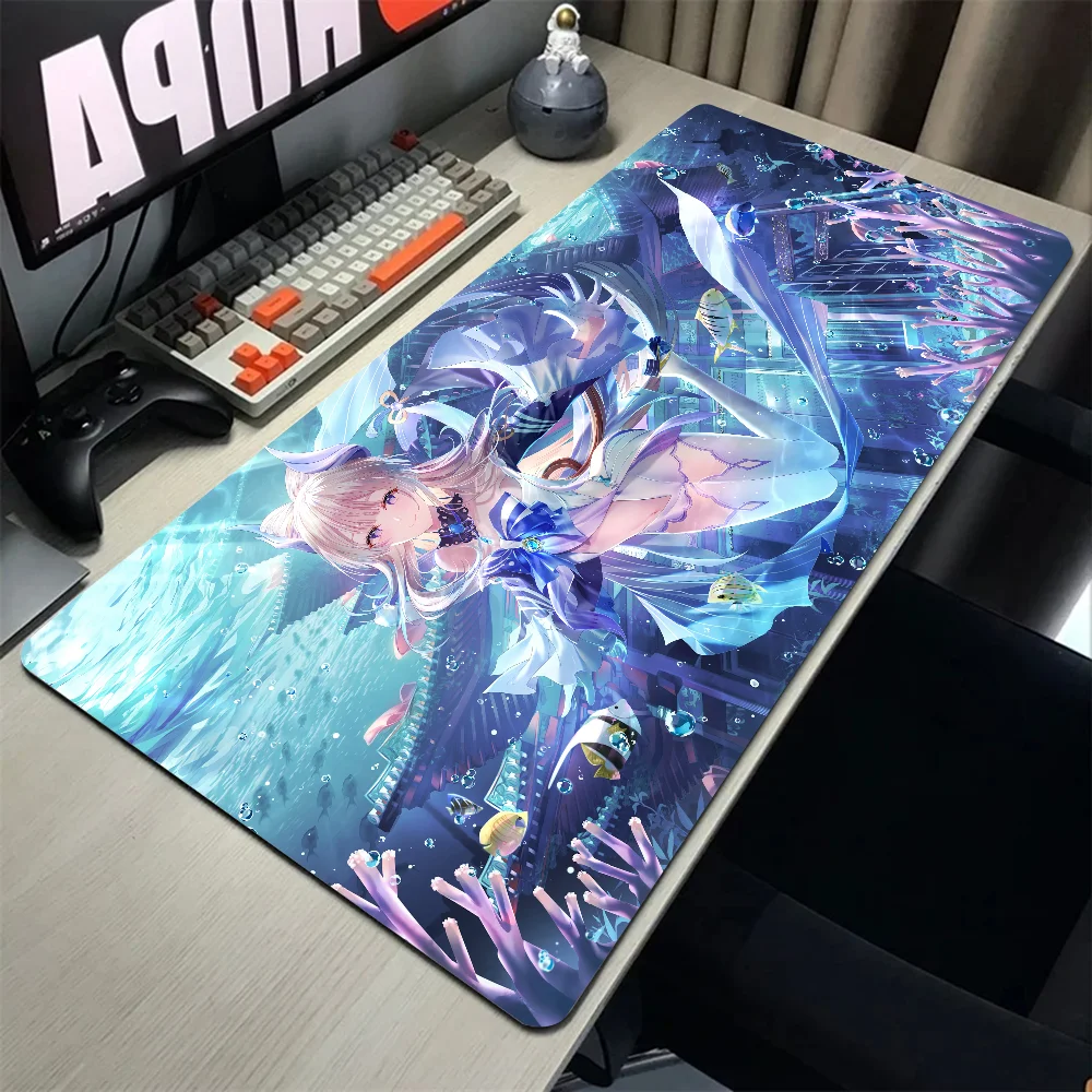 Game Anime Genshin Impact Sangonomiya Kokomi Mousepad Large Gaming Mouse Pad  LockEdge Thickened Computer Keyboard Table Desk Ma