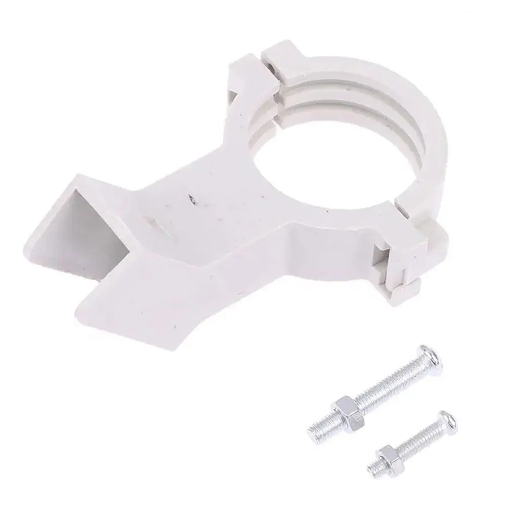 High Frequency Head Clamp TV Antenna Jig Bracket Clamp White KU Fixed LNB Plastic Mounting Thickened Tuner Jig Household