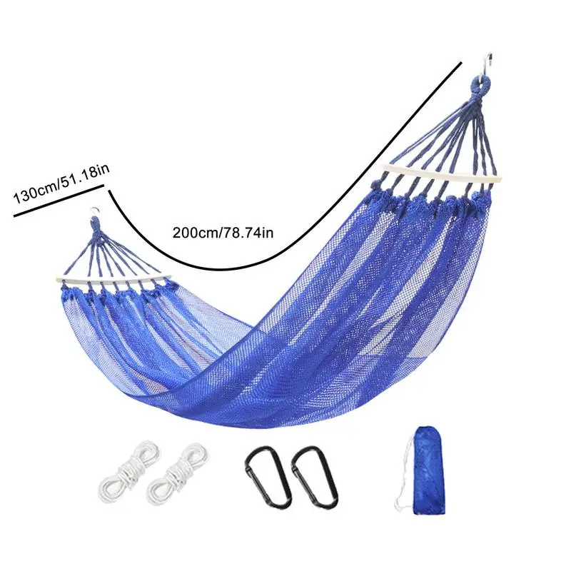 Ice Silk Camping Hammock Breathable Mesh Hammock Ice Silk Swing Bed Hang Sturdy Portable Soft Cooling Hammock Bed For Garden