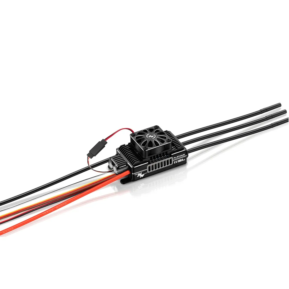 HobbyWing RC 550-700 Class เฮลิคอปเตอร์ไฟฟ้า FIXED-Wing Drone เครื่องบิน Brushless ESC PLATINUM 180A SBEC HV V5 ตัวควบคุมความเร็ว